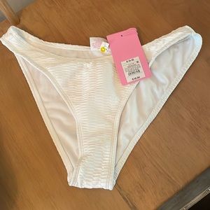 NWOT Textured Scoop Bikini Bottom - Stoney Clover Lane x Target White